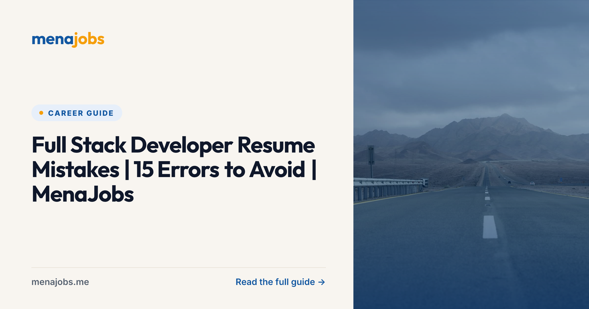 Full Stack Developer Resume Mistakes | 15 Errors to Avoid | MenaJobs