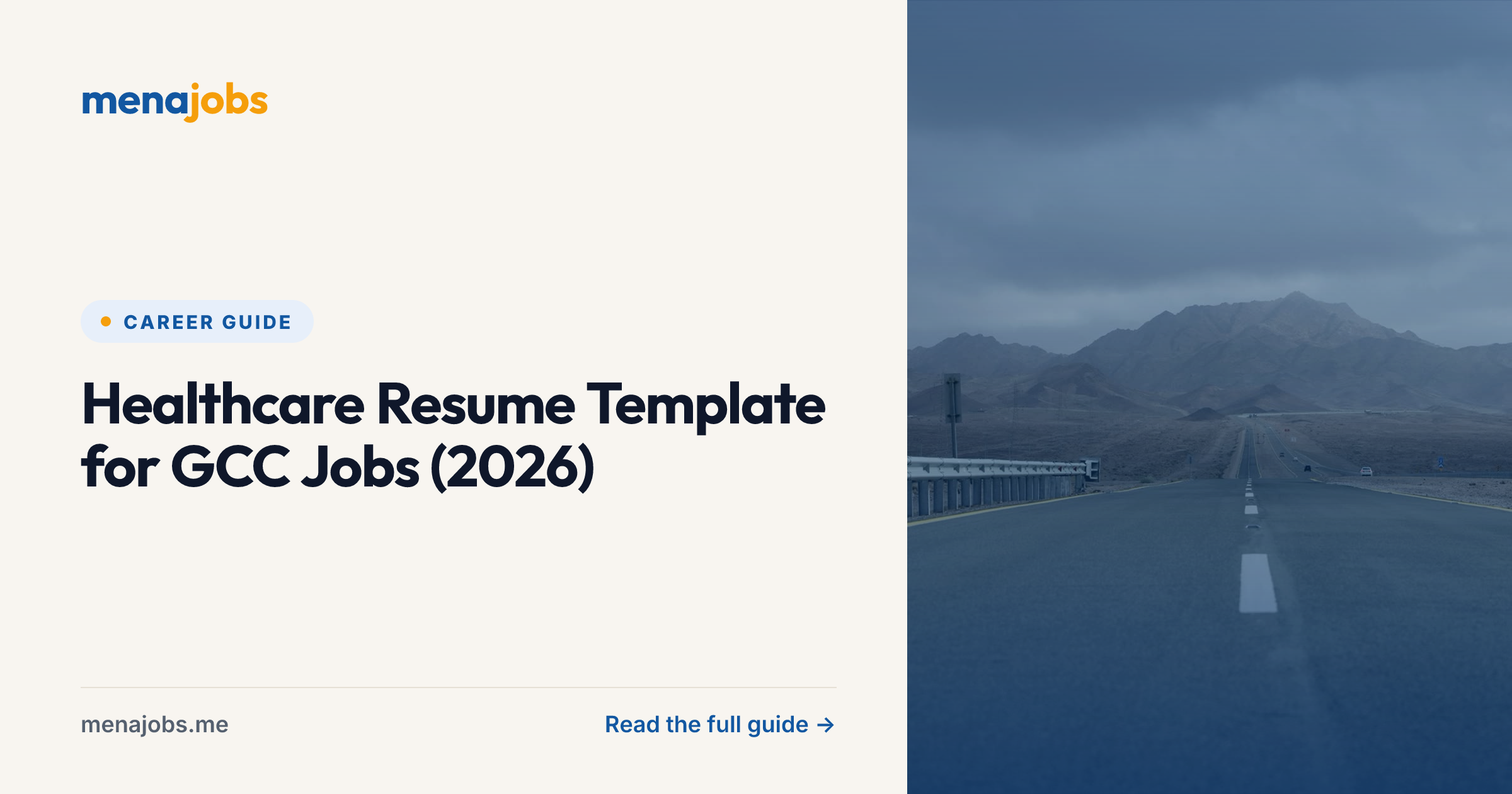 Healthcare Resume Template for GCC Jobs (2026)