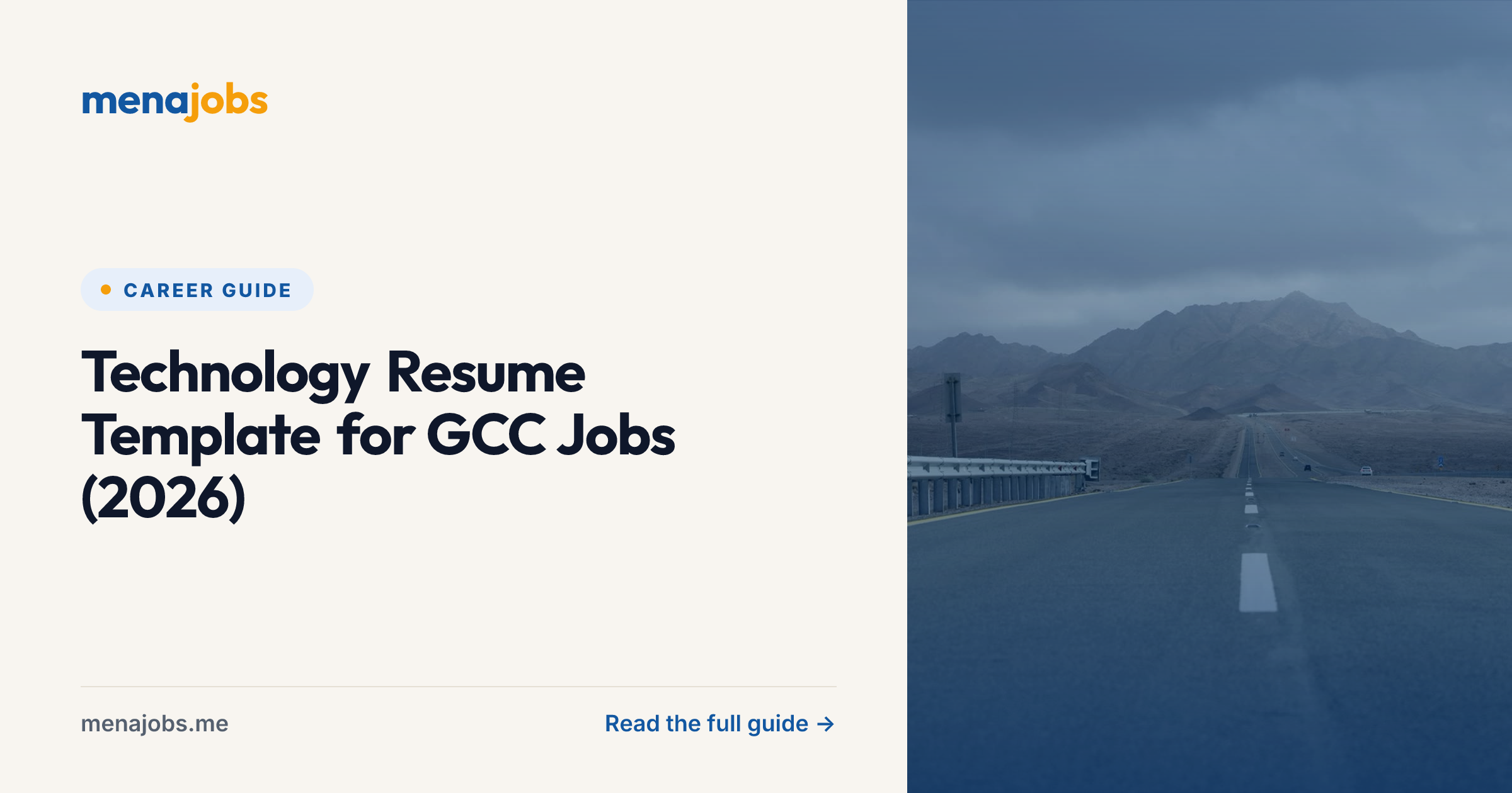 Technology Resume Template for GCC Jobs (2026)