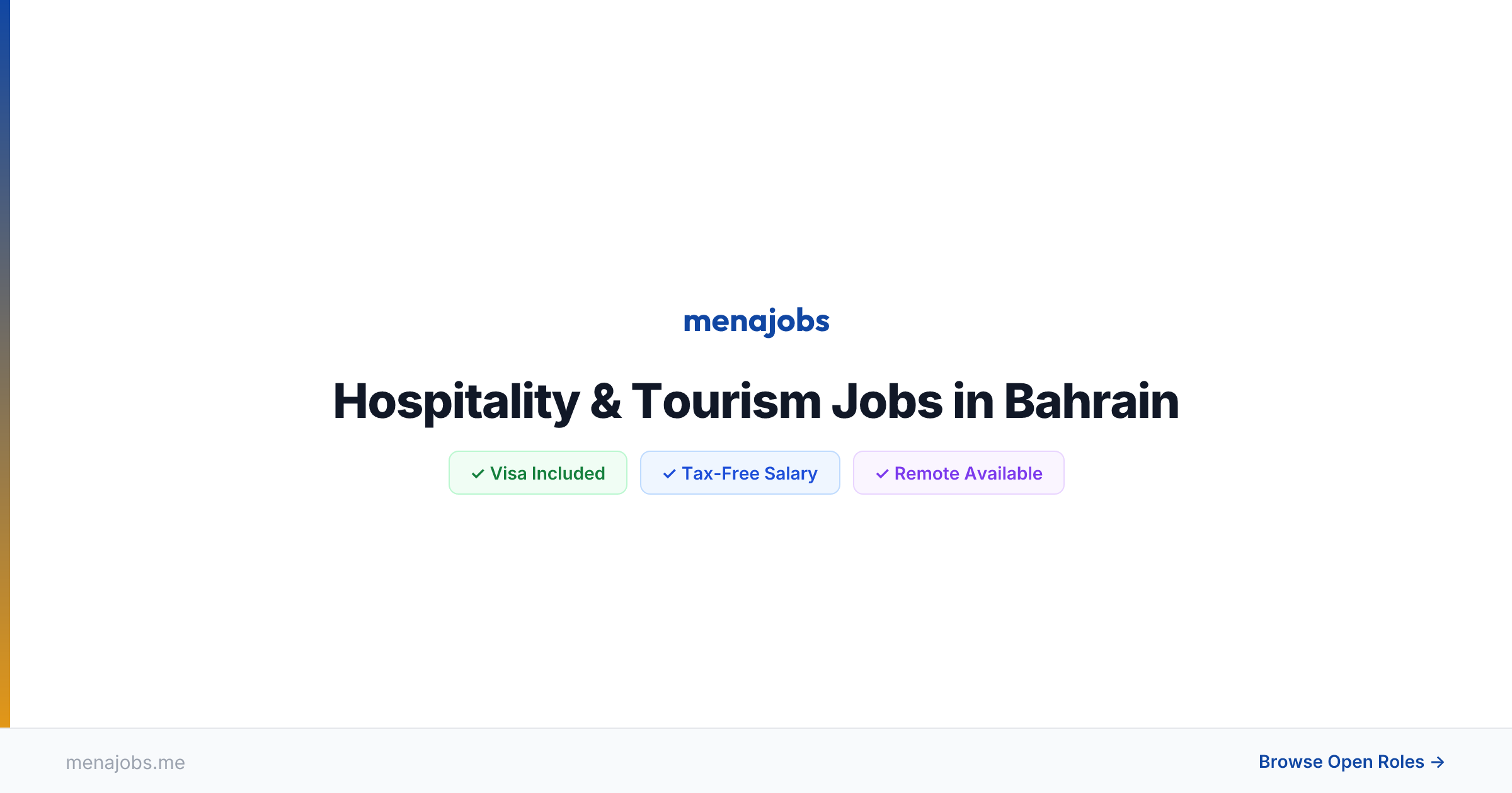 45+ Hospitality & Tourism Jobs in Bahrain — Apply Now | MenaJobs