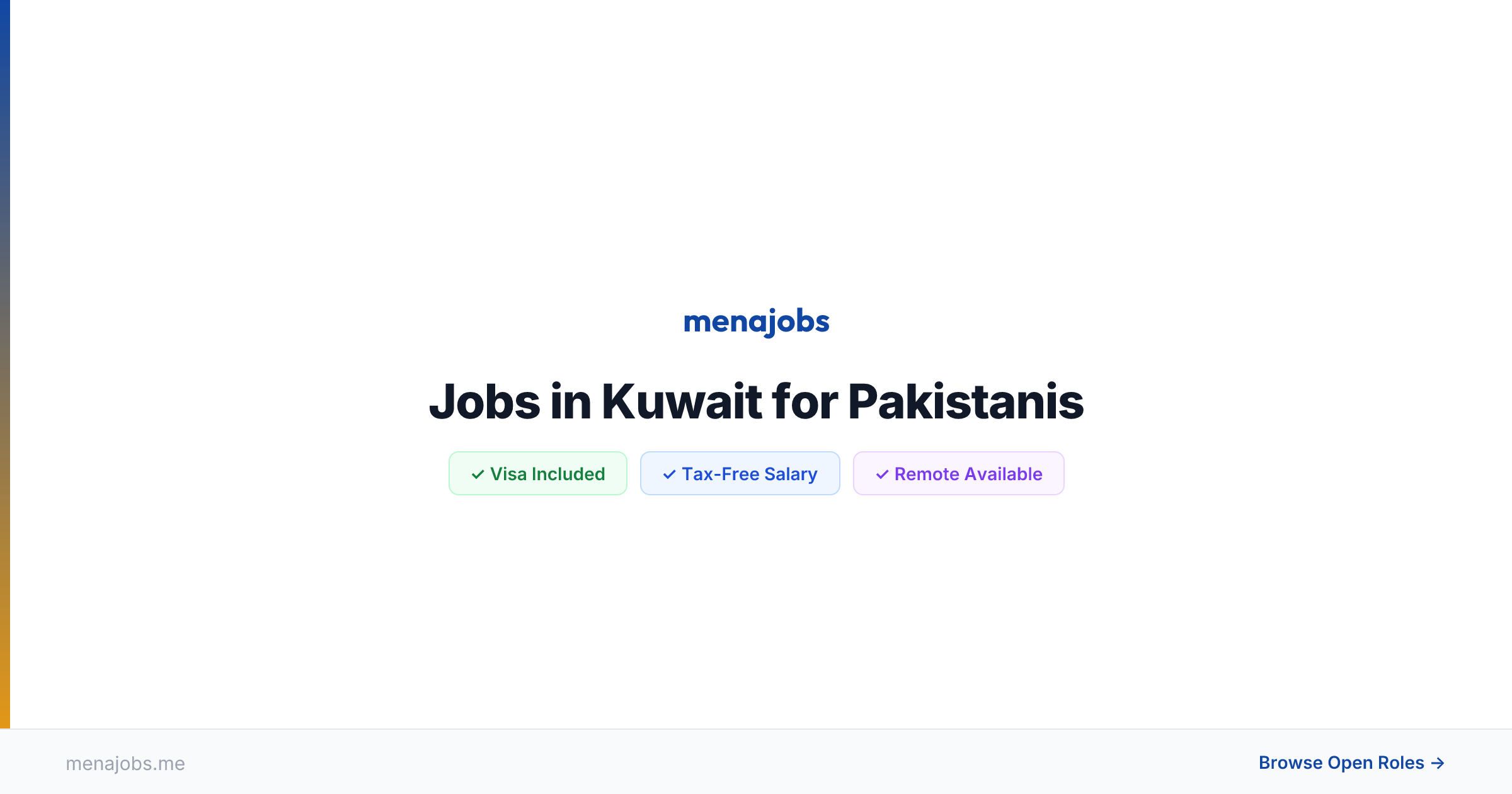 Jobs in Kuwait for Pakistanis — 2026 Openings & Visa Guide | MenaJobs