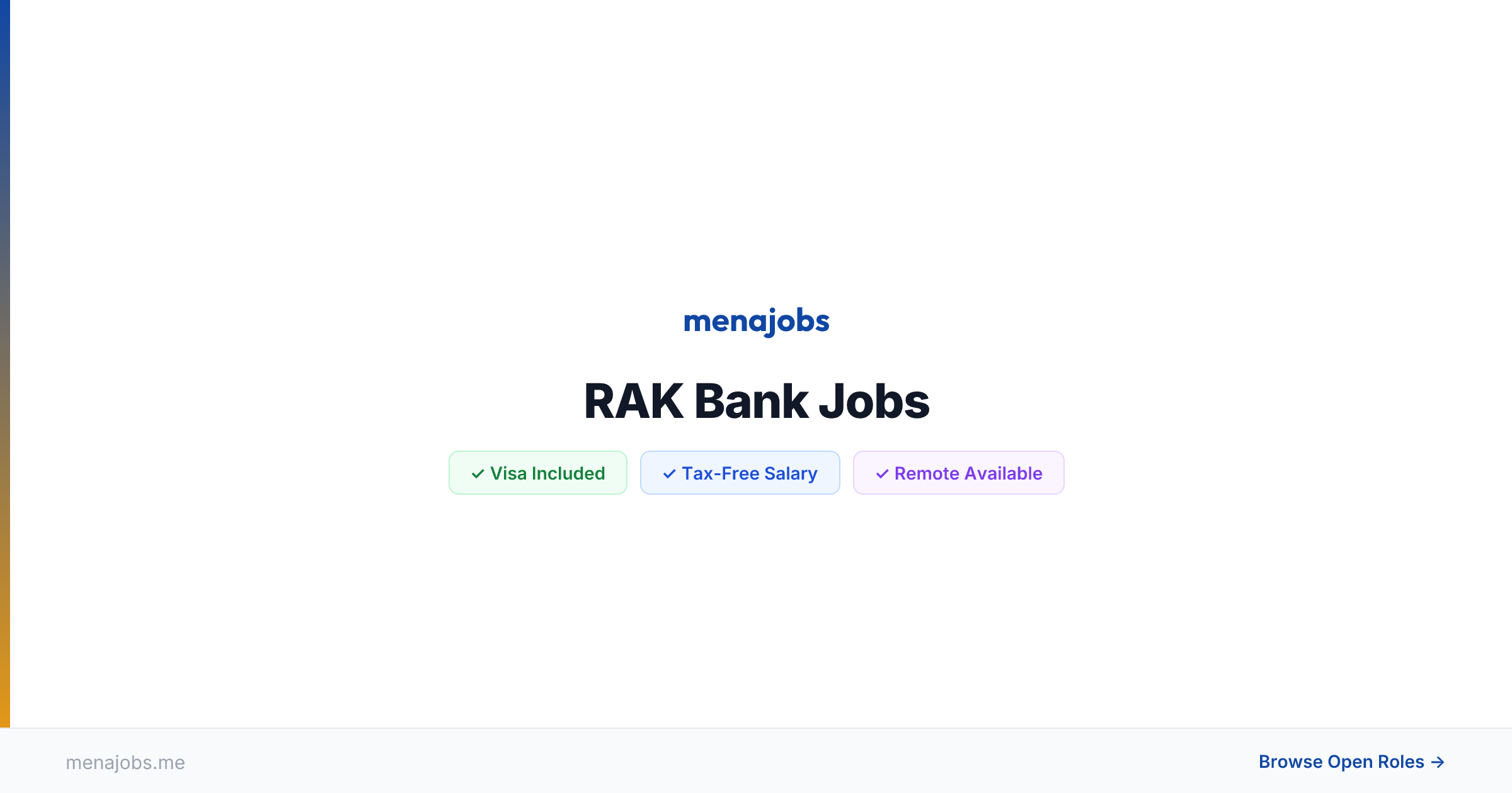 56 Open RAK Bank Jobs in the UAE — Apply | MenaJobs